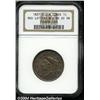 Image 1 : 1837[1C] Plain Cords, Medium Letters MS65 Brown NGC.