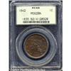 Image 1 : 1842[1C] Large Date MS62 Brown PCGS.