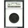 Image 1 : 1845[1C] MS61 Brown ANACS.