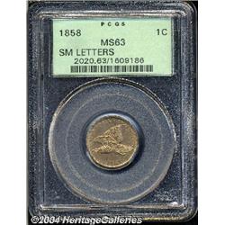 1858[1C] Small Letters MS63 PCGS.