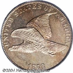 1858[1C] Large Letters PR65 Cameo PCGS.