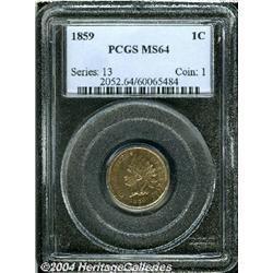 1859[1C] MS64 PCGS.