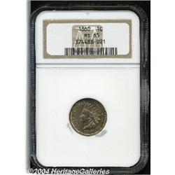 1860[1C] MS65 NGC.