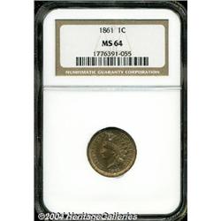 1861[1C] MS64 NGC.