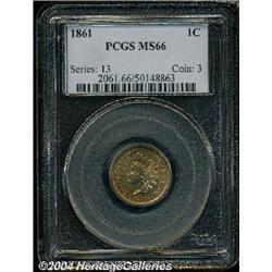 1861[1C] MS66 PCGS.