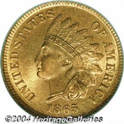 1865[1C] Fancy 5 MS66 Red PCGS.