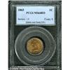 Image 1 : 1865[1C] Plain 5 MS64 Red PCGS.