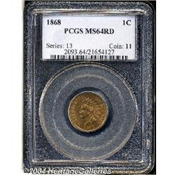 1868[1C] MS64 Red PCGS.