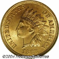 1868[1C] MS65 Red NGC.