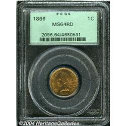 1869[1C] MS64 Red PCGS.