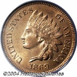 1869[1C] MS65 Red PCGS.