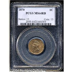 1870[1C] MS64 Red PCGS.