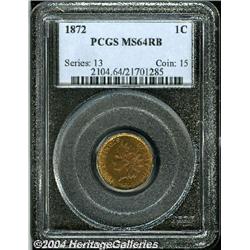 1872[1C] MS64 Red and Brown PCGS.