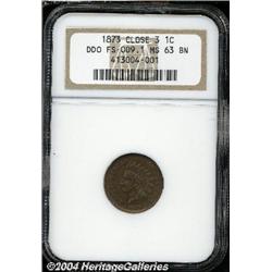 1873[1C] Doubled Die Obverse, Closed 3 MS63 Brown NGC.