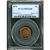 Image 1 : 1876[1C] MS64 Red PCGS.