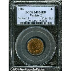 1886[1C] Type Two MS64 Red and Brown PCGS.