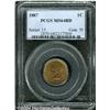 Image 1 : 1887[1C] MS64 Red PCGS.