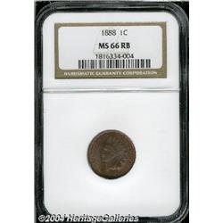 1888[1C] MS66 Red and Brown NGC.