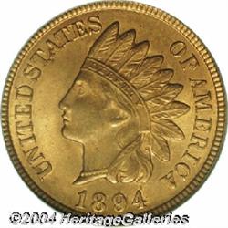 1894[1C] Doubled Date MS65 Red PCGS.