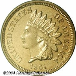 1861[1C] PR65 Cameo PCGS.