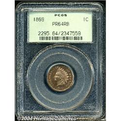 1869[1C] PR64 Red and Brown PCGS.