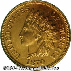 1870[1C] PR64 Red Cameo PCGS.