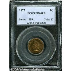 1872[1C] PR64 Red and Brown PCGS.
