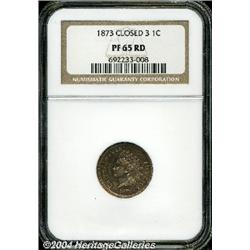 1873[1C] Closed 3 PR65 Red NGC.