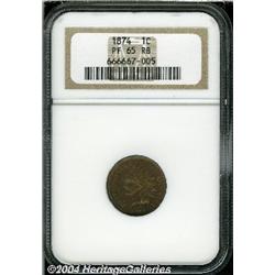 1874[1C] PR65 Red and Brown NGC.