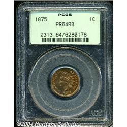 1875[1C] PR64 Red and Brown PCGS.