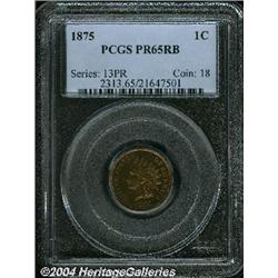 1875[1C] PR65 Red and Brown PCGS.