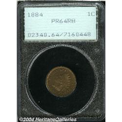 1884[1C] PR64 Red and Brown PCGS.