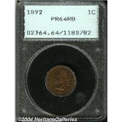 1892[1C] PR64 Red and Brown PCGS.