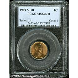 1909 VDB[1C] MS67 Red PCGS.