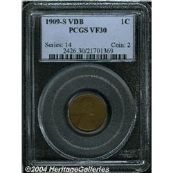 1909-S VDB[1C] VF30 PCGS.