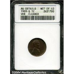 1909-S VDB[1C]--Cleaned--ANACS. AU Details, Net XF40.