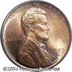 1909-S VDB[1C] MS64 Red and Brown PCGS.