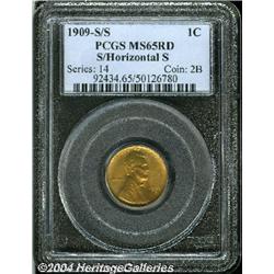 1909-S[1C] S Over Horizontal S MS65 Red PCGS.