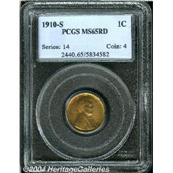 1910-S[1C] MS65 Red PCGS.