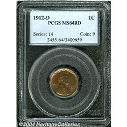 1912-D[1C] MS64 Red PCGS.