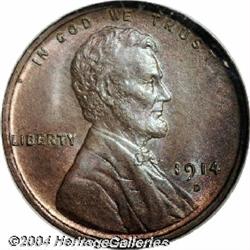 1914-D[1C] MS66 Red and Brown NGC.