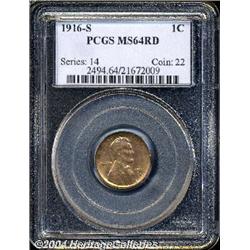 1916-S[1C] MS64 Red PCGS.