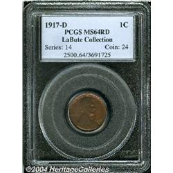 1917-D[1C] MS64 Red PCGS.