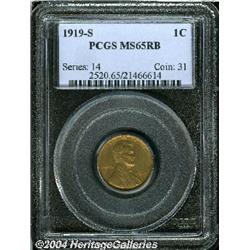 1919-S[1C] MS65 Red and Brown PCGS.
