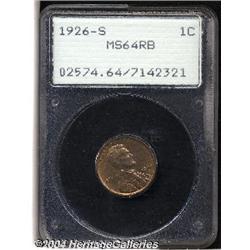 1926-S[1C] MS64 Red and Brown PCGS.