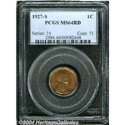 1927-S[1C] MS64 Red PCGS.