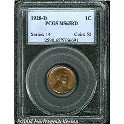 1928-D[1C] MS65 Red PCGS.
