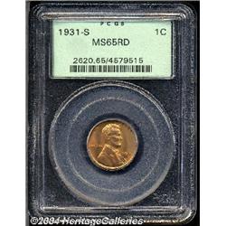 1931-S[1C] MS65 Red PCGS.