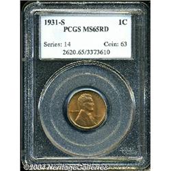 1931-S[1C] MS65 Red PCGS.