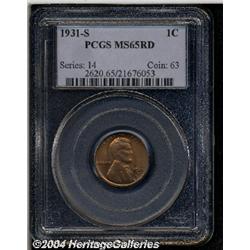 1931-S[1C] MS65 Red PCGS.